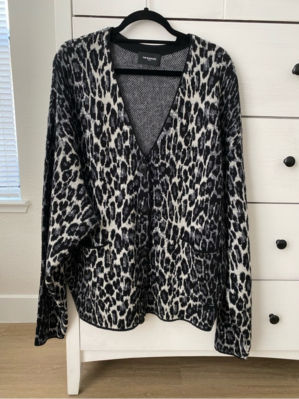 The Kooples | Oversized Leopard Print Cardigan